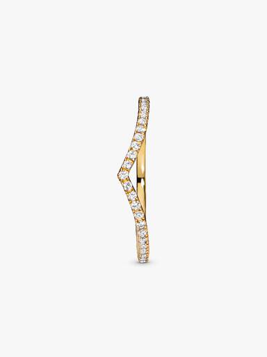 Sparkling Wishbone Ring