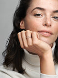 Sparkling Wishbone Heart Ring