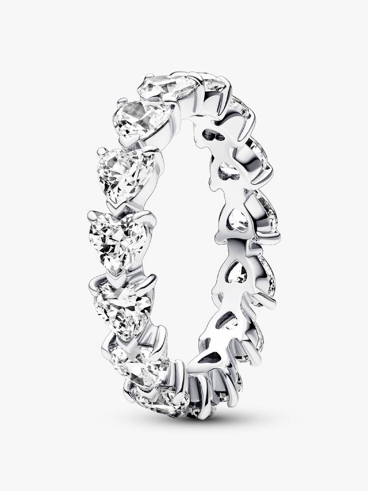 Row of Hearts Eternity Ring