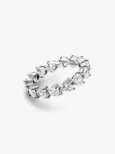 Row of Hearts Eternity Ring