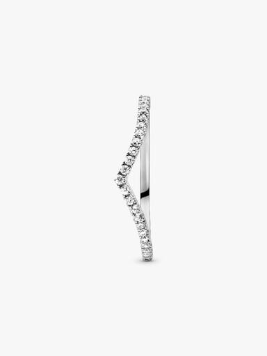 Sparkling Wishbone Ring