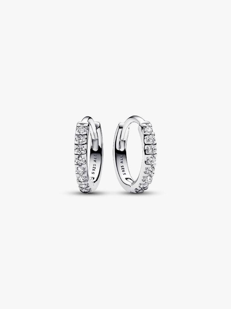 Sparkling Huggie Hoop Earrings