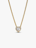 Sparkling Heart Collier Necklace
