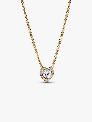 Sparkling Heart Collier Necklace