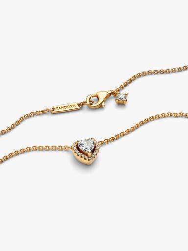 Sparkling Heart Collier Necklace