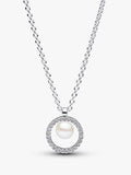 Treated Freshwater Cultured Pearl & Pavé Collier Necklace