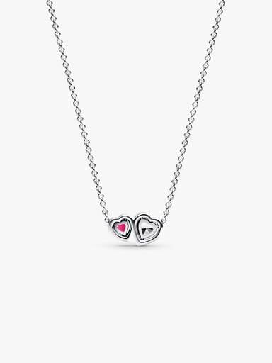 Halo Hearts Pendant Necklace