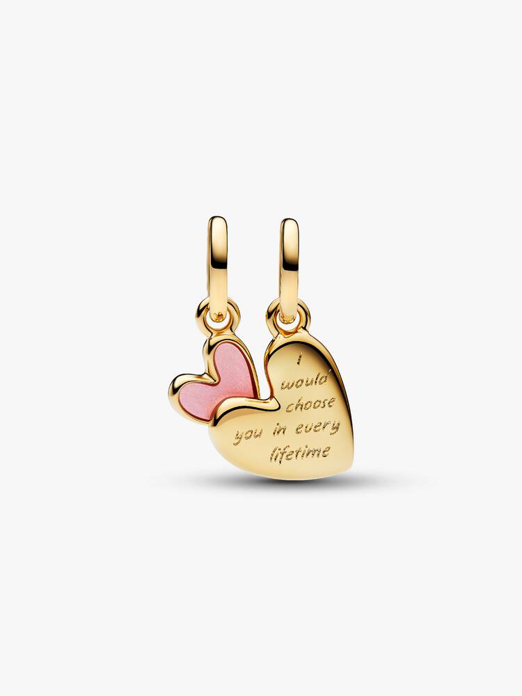 Pink Mother & Daughter Splittable Dangle Charm
