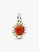 Swirling Sun Two-Tone Dangle Charm