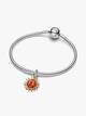 Swirling Sun Two-Tone Dangle Charm