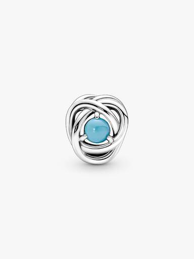 December Birthstone Eternity Circle Charm