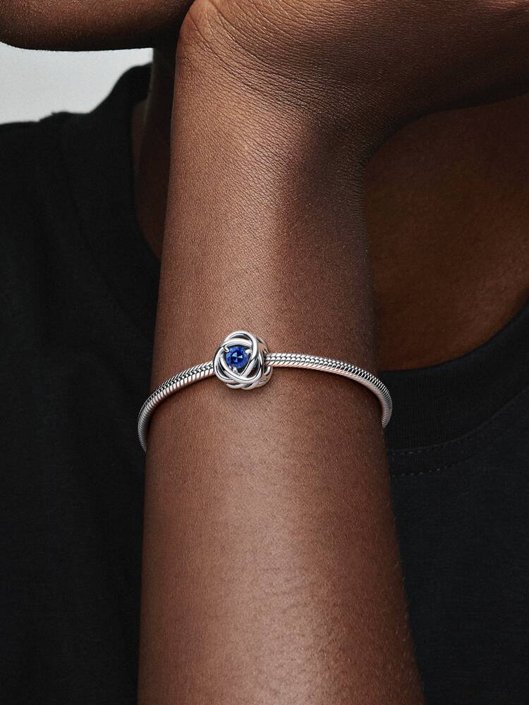 September Birthstone Eternity Circle Charm