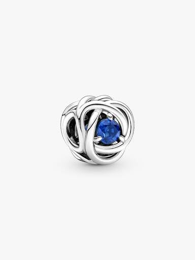 September Birthstone Eternity Circle Charm