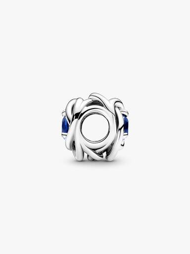 September Birthstone Eternity Circle Charm