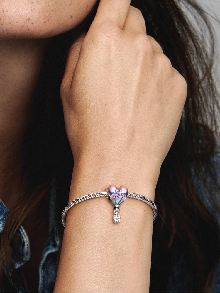 Happy Birthday Hot Air Balloon Charm