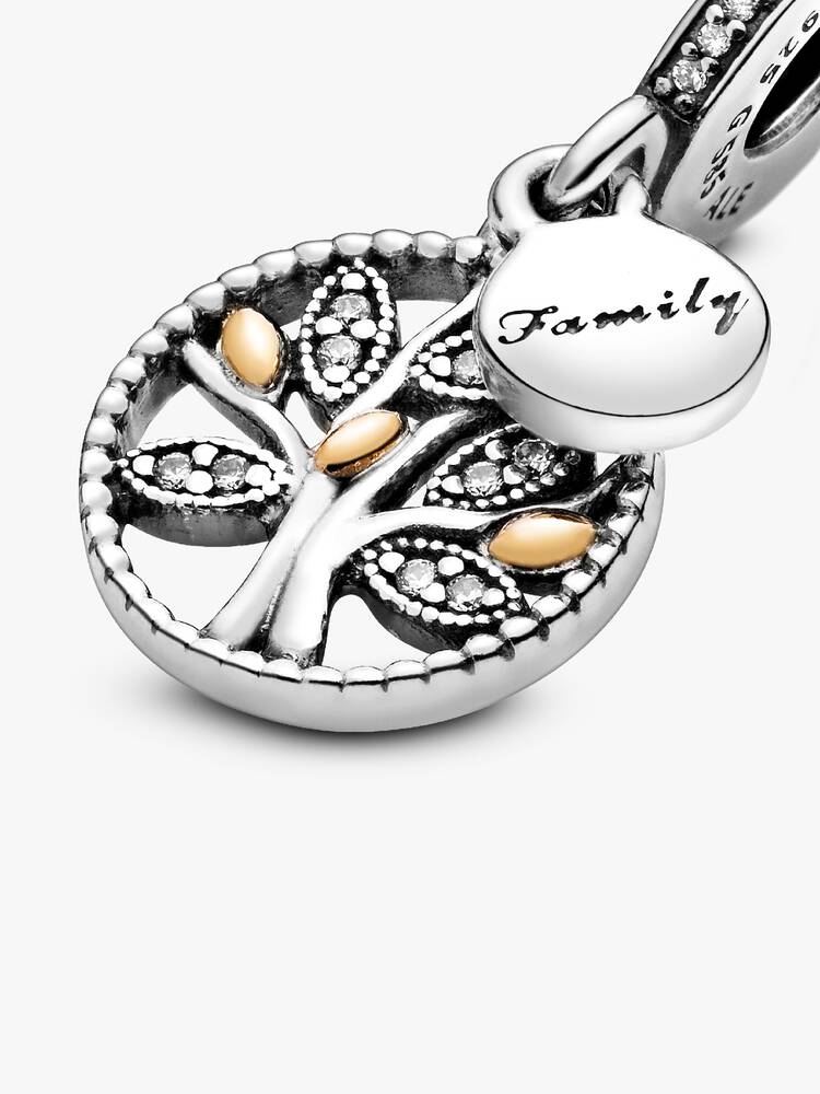 Sparkling Family Tree Dangle Charm