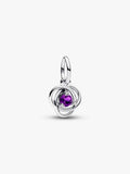 Purple Eternity Circle Dangle Charm