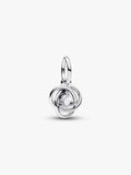 Clear Eternity Circle Dangle Charm