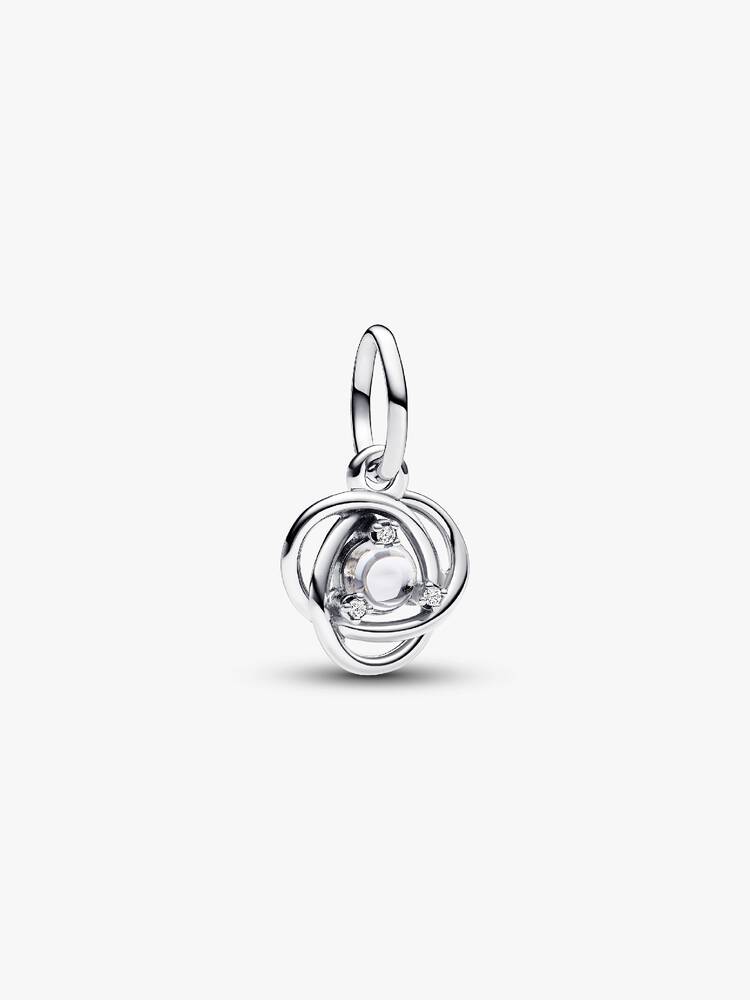Clear Eternity Circle Dangle Charm