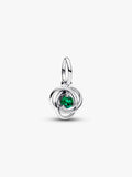 Green Eternity Circle Dangle Charm