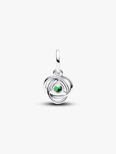Green Eternity Circle Dangle Charm