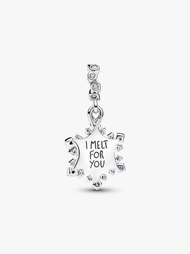 Opalescent Snowflake Double Dangle Charm