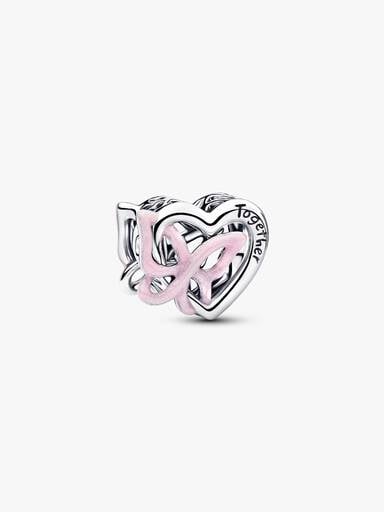 Entwined Heart & Butterfly Charm