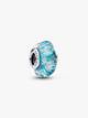 Turquoise Murano Glass & Glitter Charm