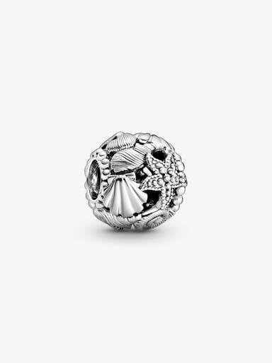 Openwork Starfish, Shells & Hearts Charm