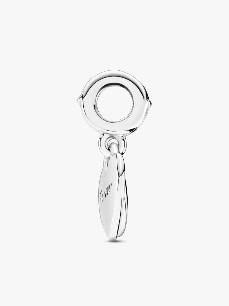Double Heart Split Dangle Charm