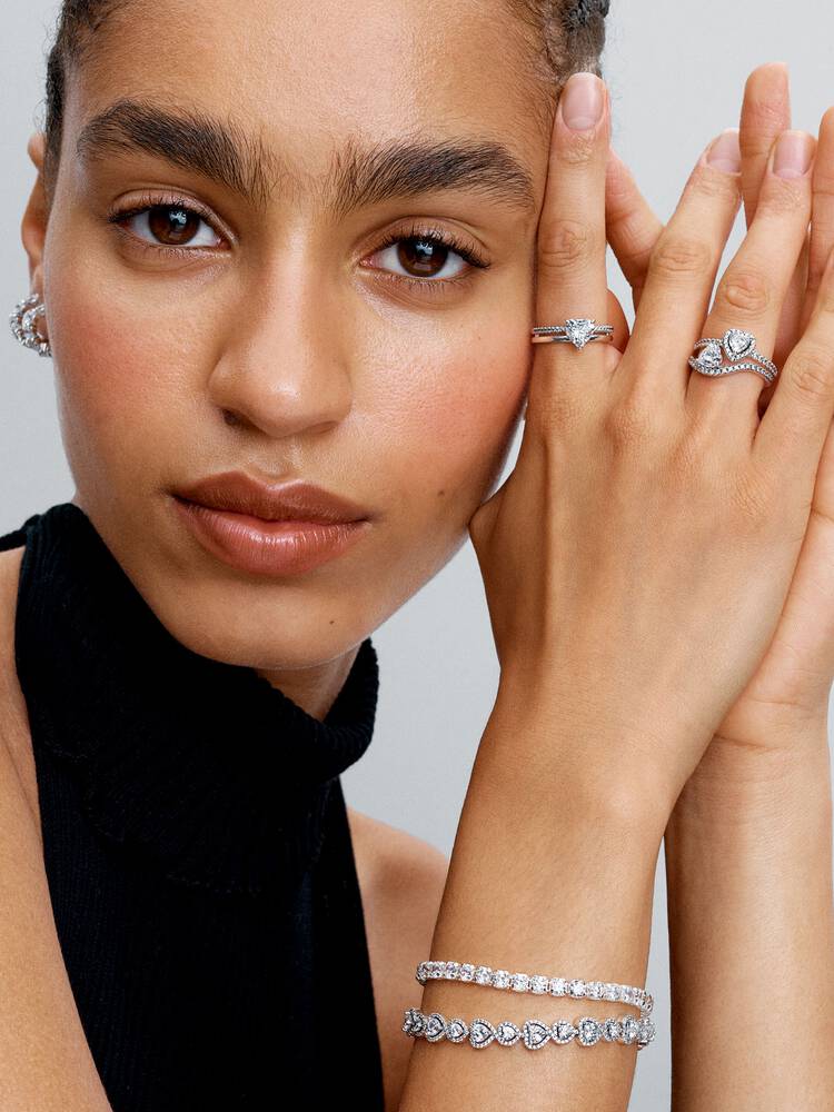 Double Band Heart Ring